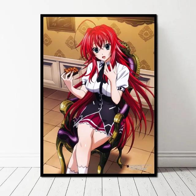 Rias Gremory Eating Wall Art