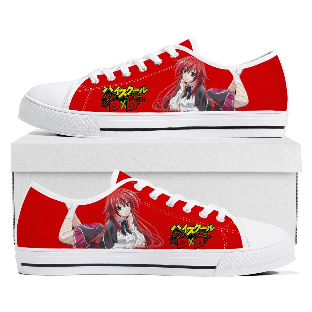 High School DxD Rias Gremory Low Top Canvas