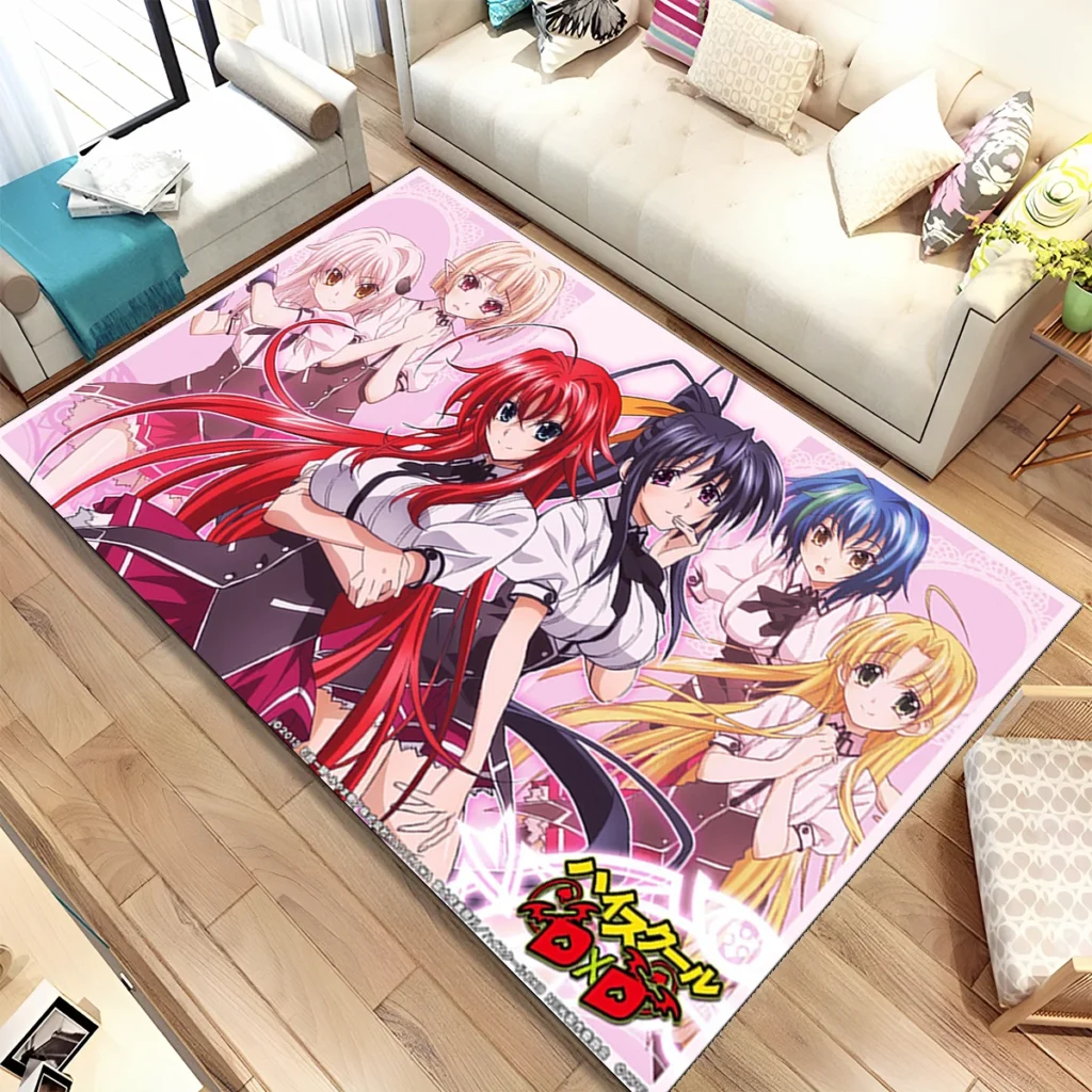 Retro High School DxD Rug