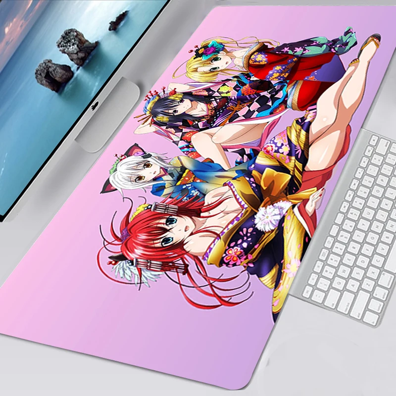 High School DXD Girl Wear Kimono Mousepad