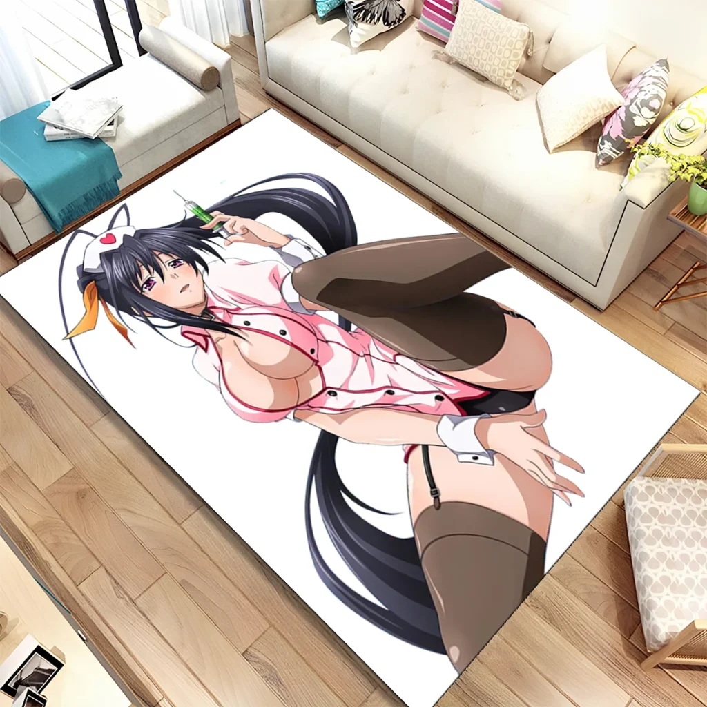 High School DxD Sexy Akeno Nurse Rug