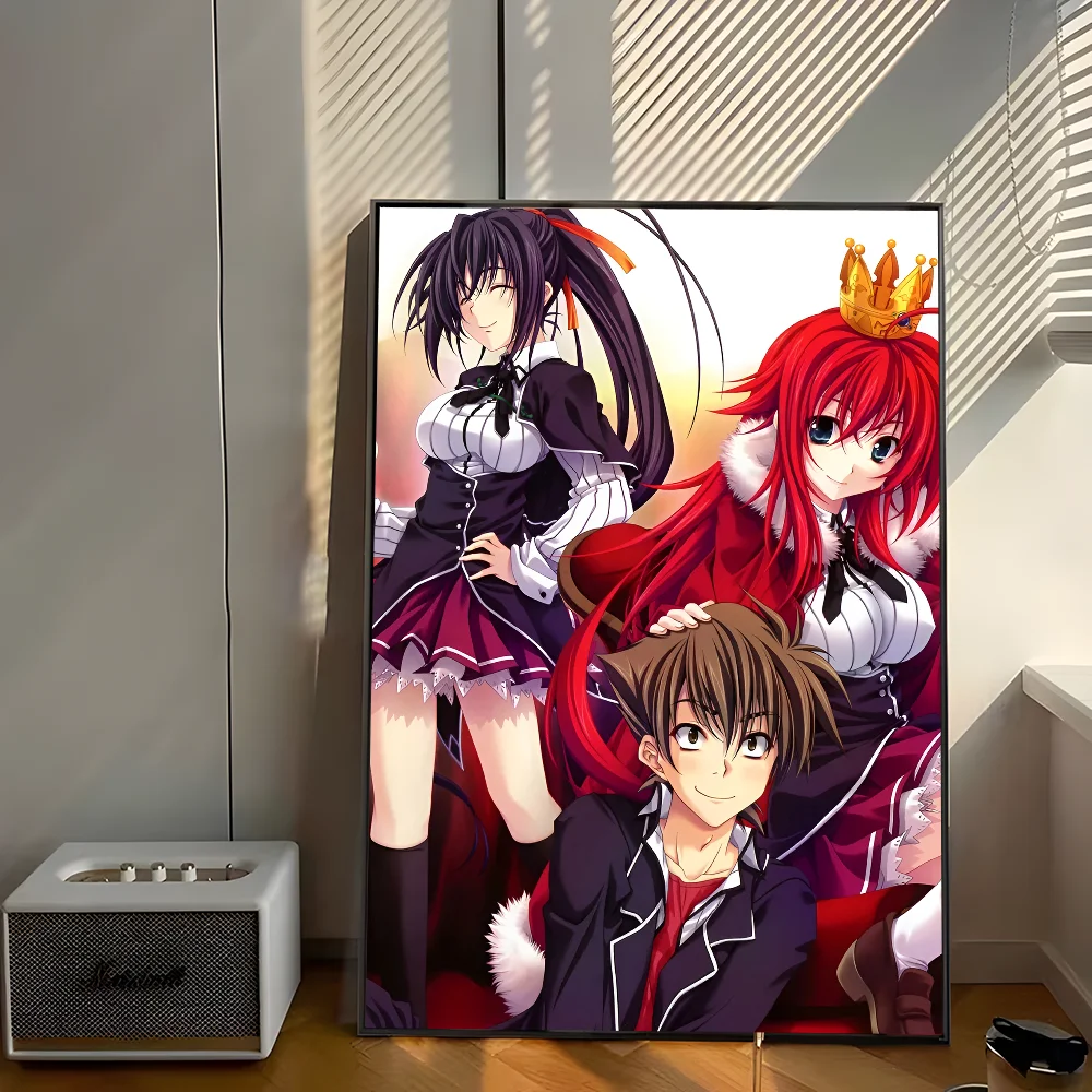 High School DxD Cute Issei With Rias And Akeno Wall Art