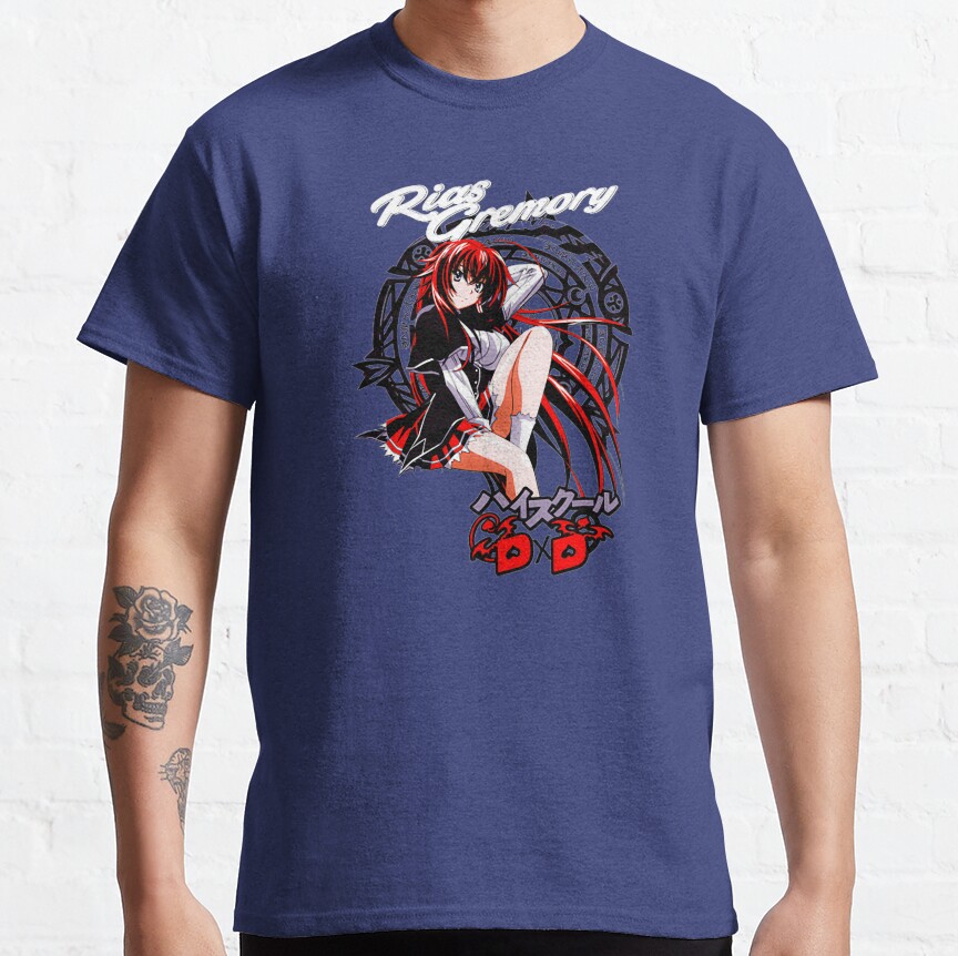Dxd Highschool Rias Gremory With Black Logo T-Shirt - Image 7