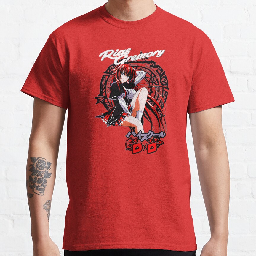 Dxd Highschool Rias Gremory With Black Logo T-Shirt - Image 6