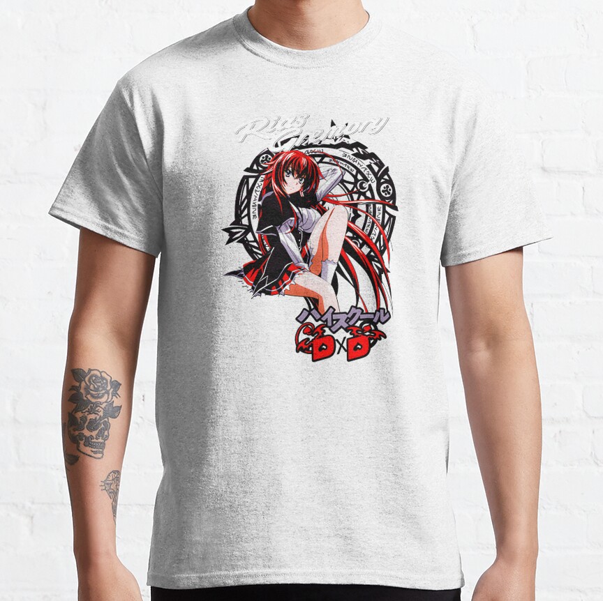 Dxd Highschool Rias Gremory With Black Logo T-Shirt