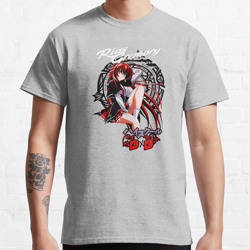 Dxd Highschool Rias Gremory With Black Logo T-Shirt - Image 5