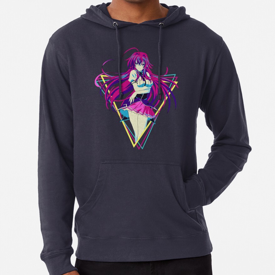High School Dxd Rias Gremory Retro Anime Hoodie - Image 6