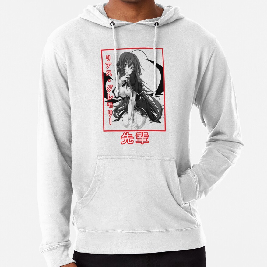Rias Gremory Black And Grey Hoodie - Image 5
