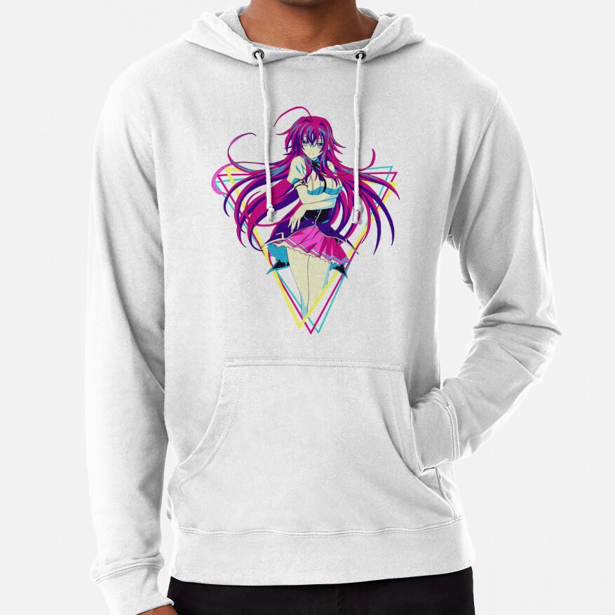 High School Dxd Rias Gremory Retro Anime Hoodie - Image 4