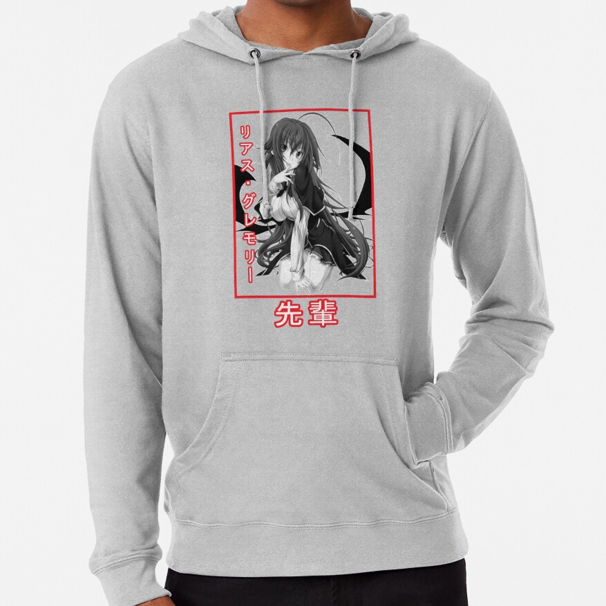 Rias Gremory Black And Grey Hoodie - Image 2