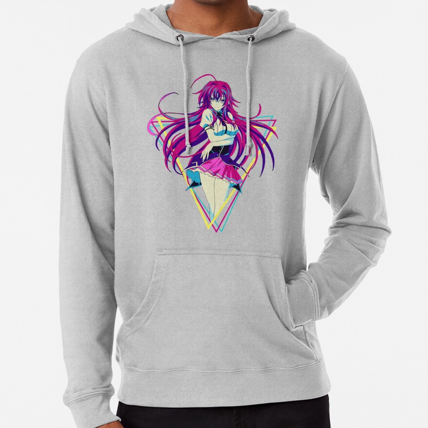High School Dxd Rias Gremory Retro Anime Hoodie - Image 2
