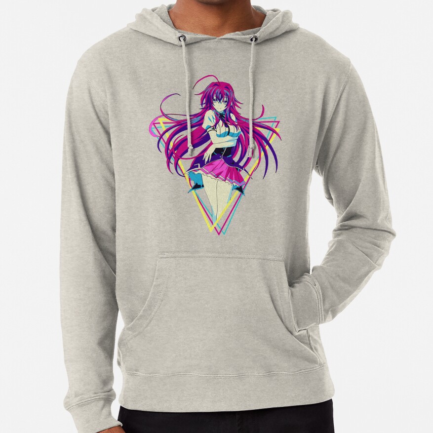High School Dxd Rias Gremory Retro Anime Hoodie - Image 5