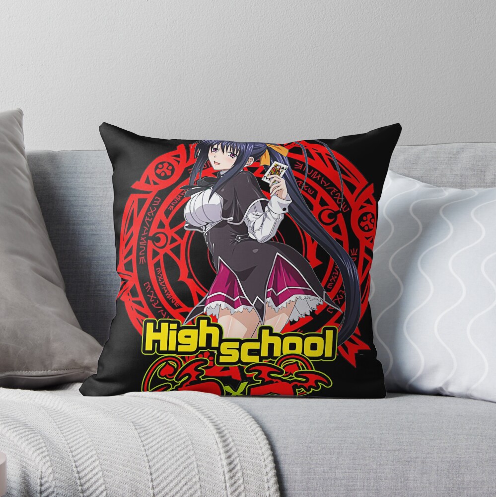 Dxd Highschool Akeno Himejima Sticker Anime Throw Pillow
