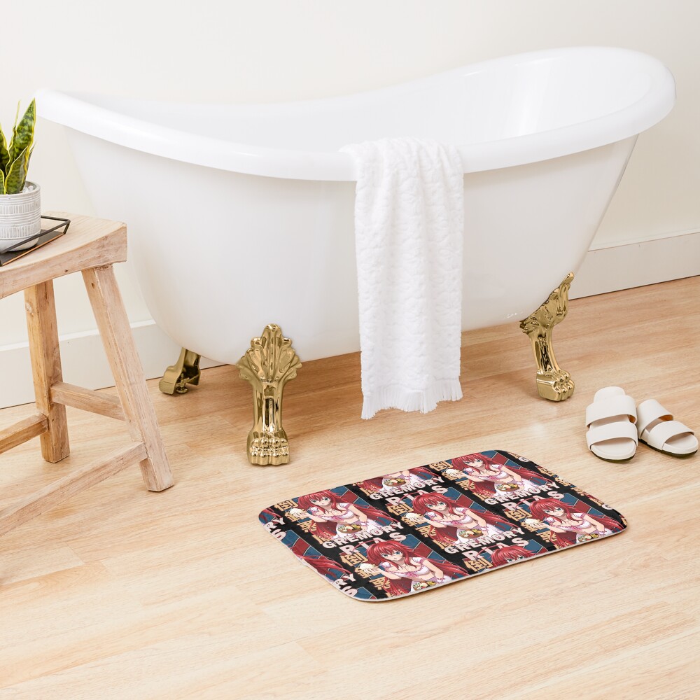 Rias Gremory Dxd Vintage Stripe Design Bath Mat - Image 2