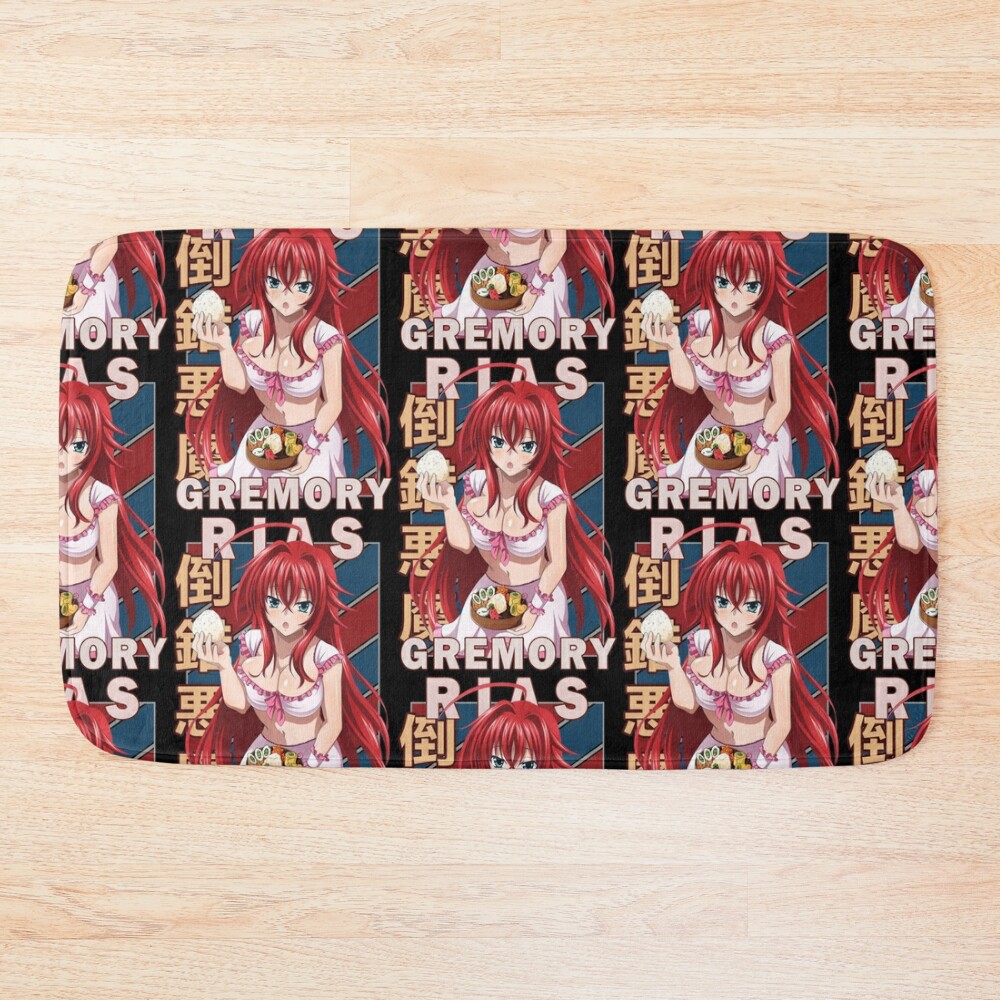 Rias Gremory Dxd Vintage Stripe Design Bath Mat