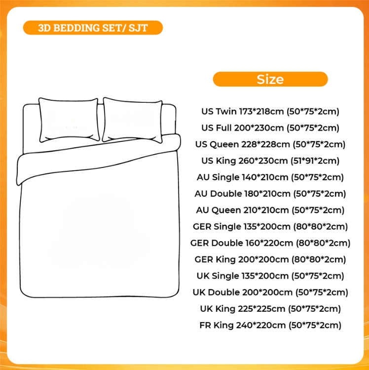 3D BEDDING SET - High School DxD Shop