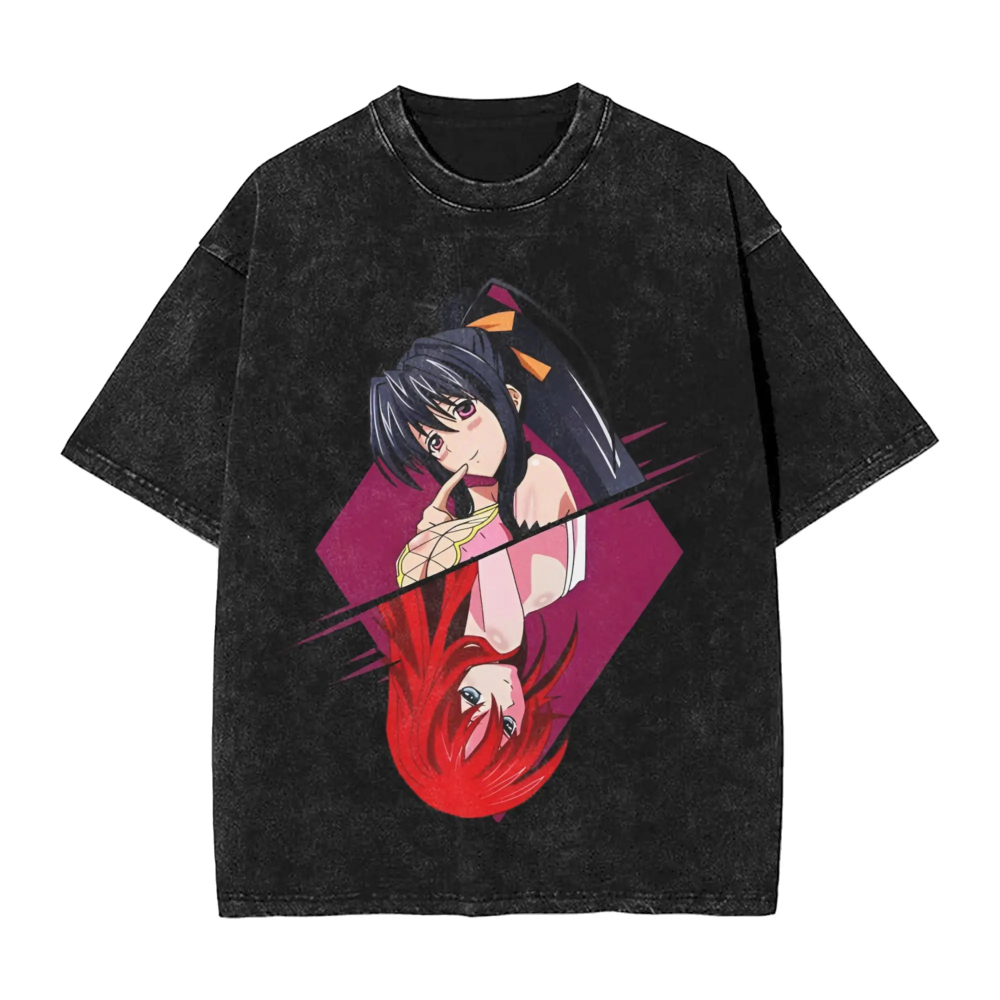 High School DxD Akeno And Rias Mineral Washed T-Shirt