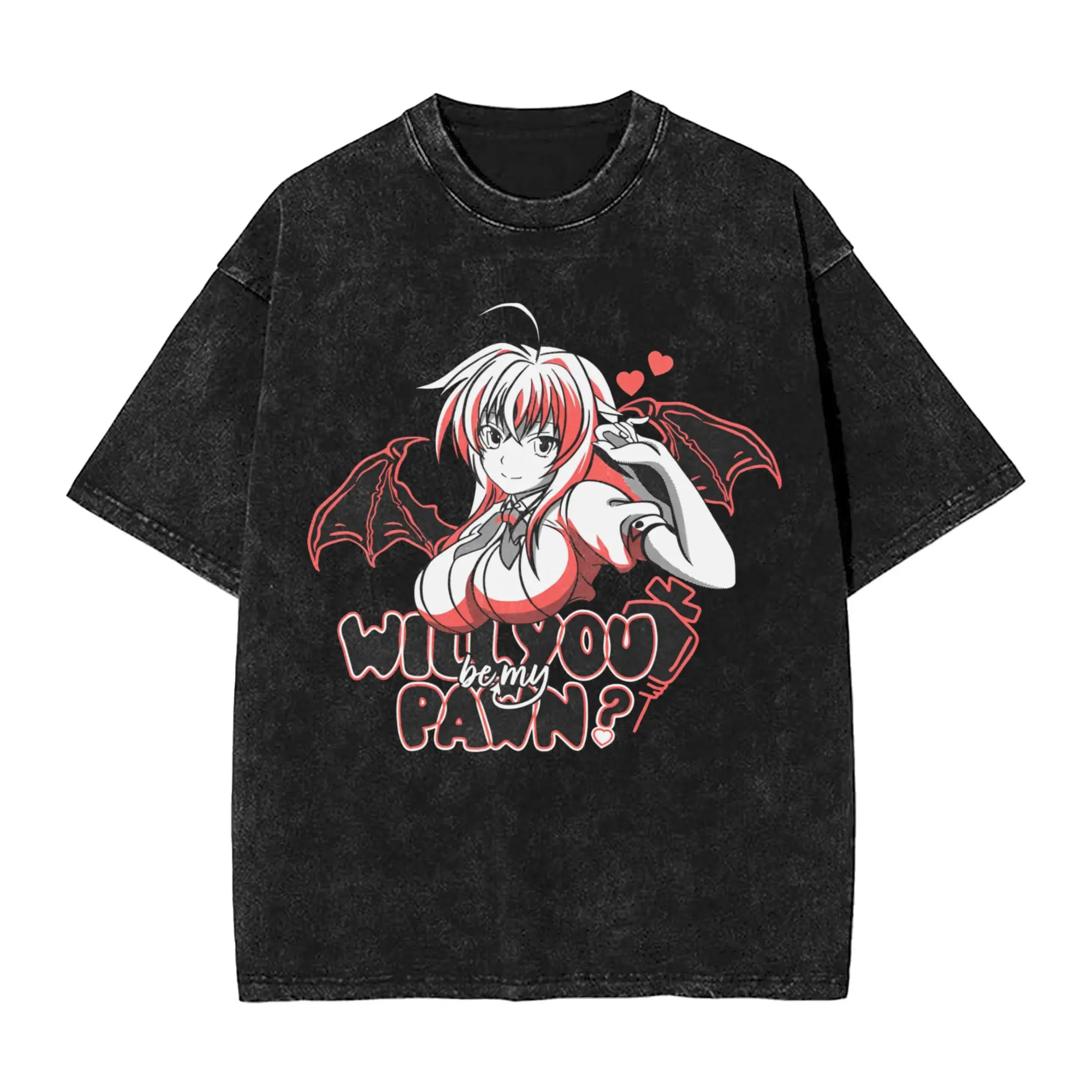 Cute High School DxD Rias Gremory Mineral Washed T-Shirt